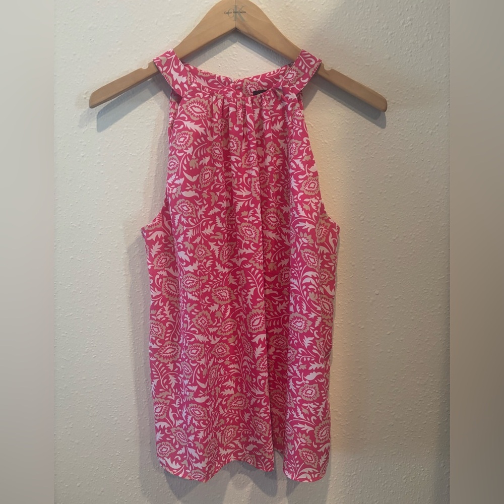 Ann Taylor halter top pink NWT small